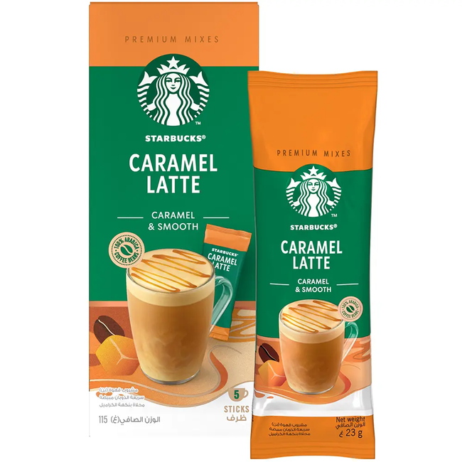 لاتيه أبيض بالكراميل