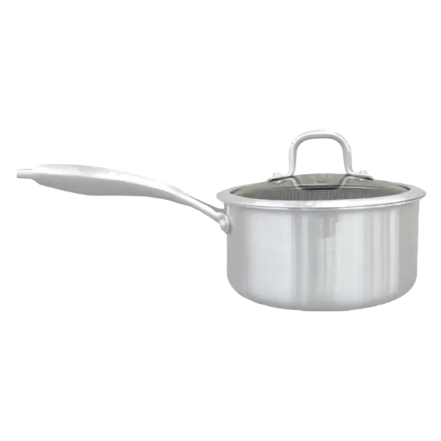 قدر طهي ستانلس بغطاء زجاج