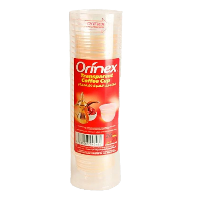 فناجين قهوة شفافة