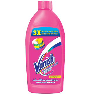 سائل وردي مزيل بقع الأقمشة