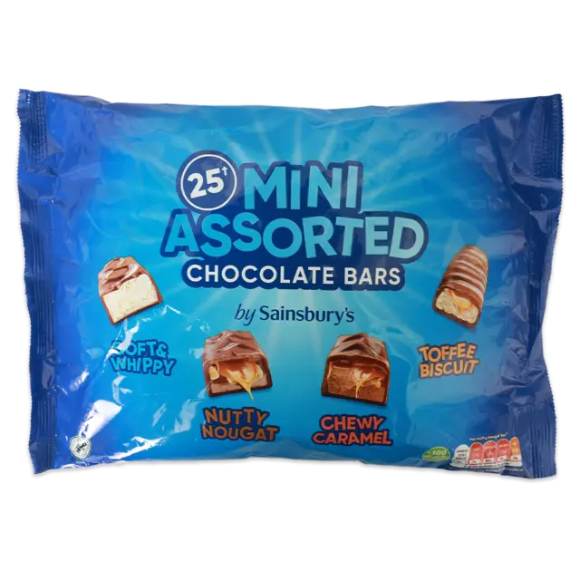 25 قطعة شوكولاتة صغيرة متنوعة