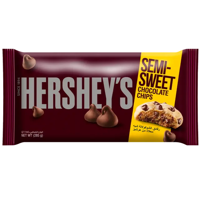 رقائق شوكولاتة شبه حلوة