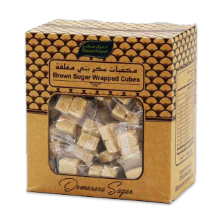 مكعبات سكر بني