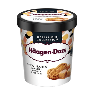 آيس كريم بسكويت كراميل و كريمة