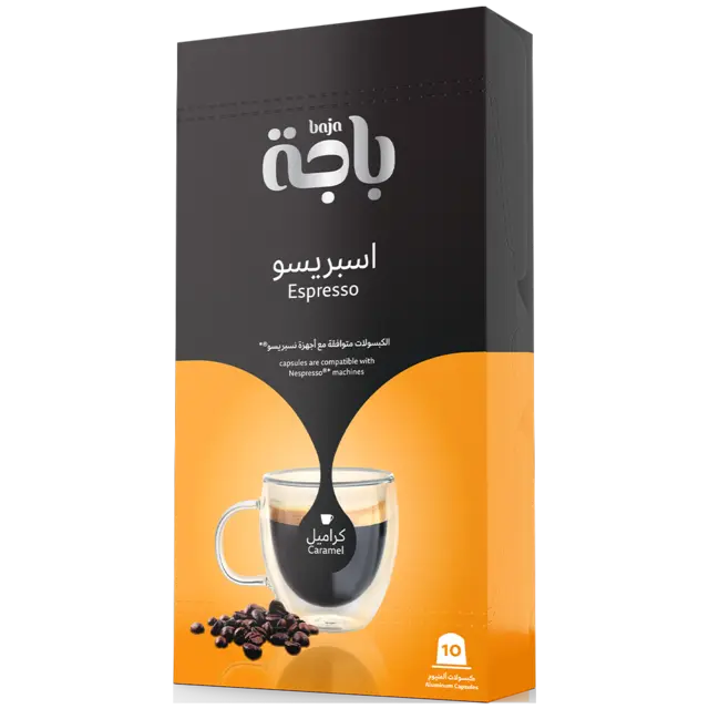 كبسولات قهوة بالكراميل
