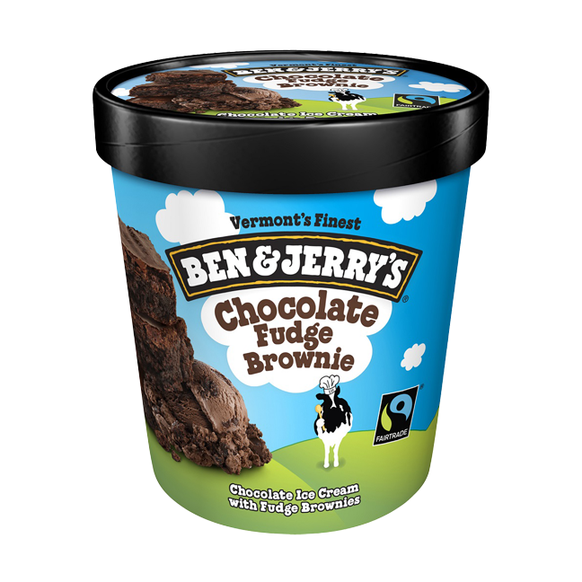 آيس كريم براوني بالفدج