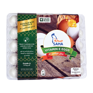 بيض دجاج طازج مع فيتامين إي