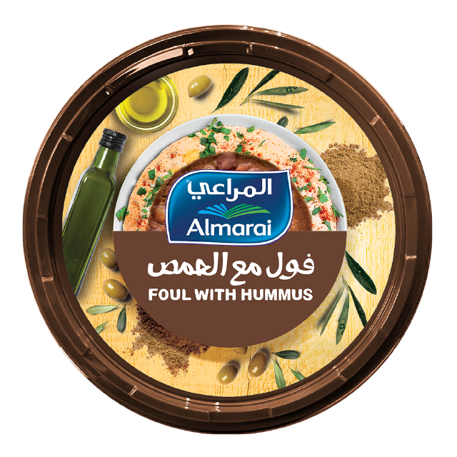 حمص طبيعي مع فول