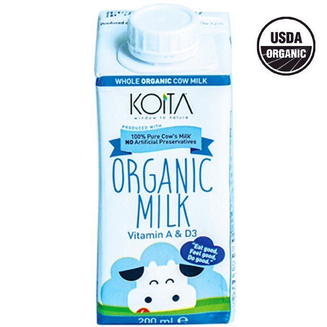 حليب عضوي كامل الدسم